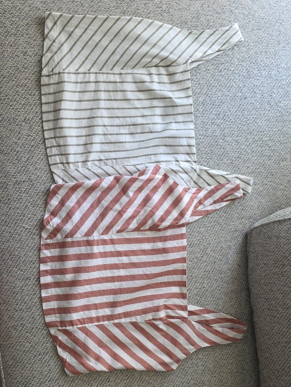 Pair Of Maurices Striped Smocked Crop Tops